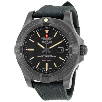 Avenger Blackbird Black Dial Canvas Military Strap Automatic Watch