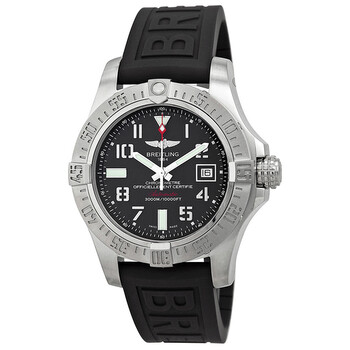 Avenger II Seawolf Black Dial Black Rubber Automatic Watch A1733110F563BKPD3