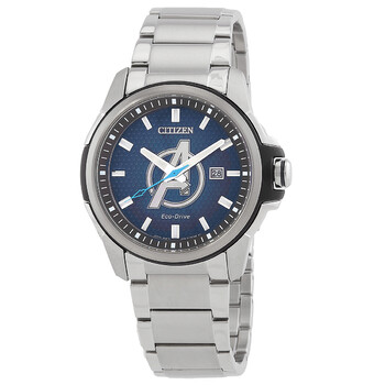 Avengers EcoDrive Blue Dial Watch AW165152W