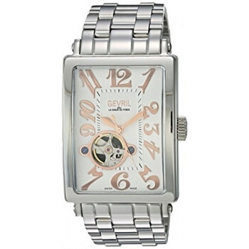 Avenue of Americas Open Heart Automatic White Dial Watch 5070B