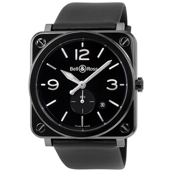 Aviation Black Dial Watch BRSBLCESAT