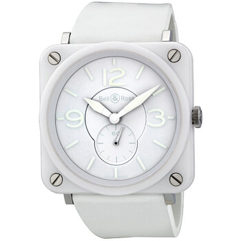 Aviation White Phantom White Rubber Watch BRSWHCPHSRB