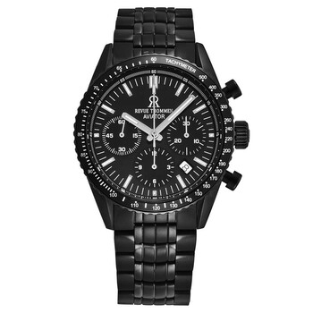 Aviator Chronograph Automatic Black Dial Watch