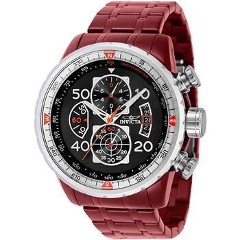 Aviator Chronograph Quartz Black Dial Watch