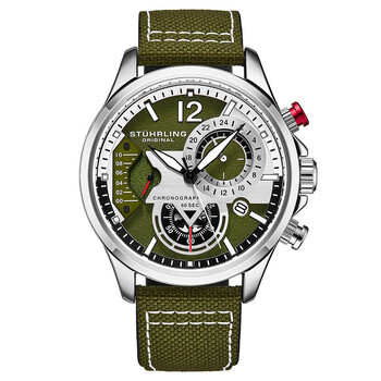 Aviator Quartz Green Dial Watch M13588