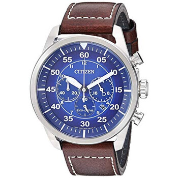 Avion Chronograph EcoDrive Blue Dial Watch CA421041M