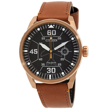 Avion EcoDrive Black Dial Watch AW173309E
