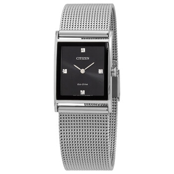 Axiom Diamond Black Dial Watch BL600055E