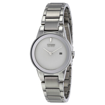 Axiom EcoDrive Silver Dial Stainless Steel Watch GA105051A