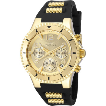 BLU Chronograph Quartz Gold Dial Watch