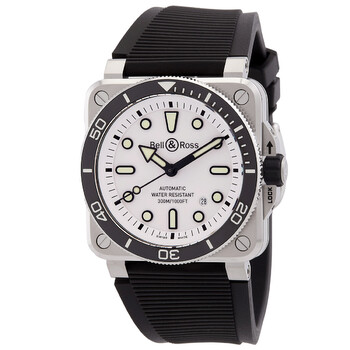 BR03 Diver Automatic White Dial Watch BR03ADWHSTSRB