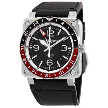 BR03 GMT Automatic Black Sunray Dial Watch BR0393BLSTSCA