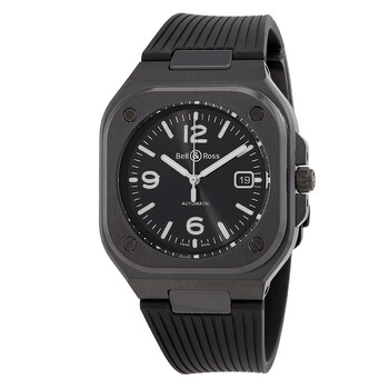 BR 05 Automatic Black Dial Watch BR05ABLCESRB