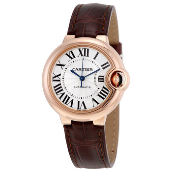 Balloon Bleu Silvered 18kt Pink Gold Opaline Flinque Dial Watch W6920097