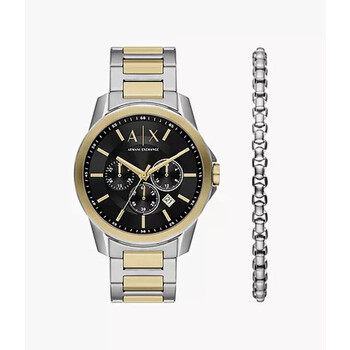 Banks Chronograph Quartz Black Dial Watch AX7148SET