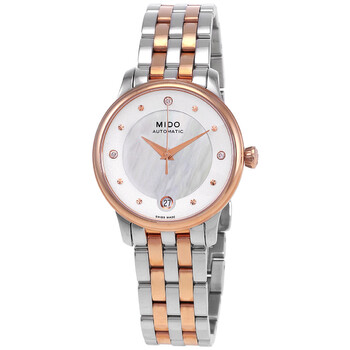 Baroncelli Automatic Diamond White Mother of Pearl Dial Watch M0392072210600