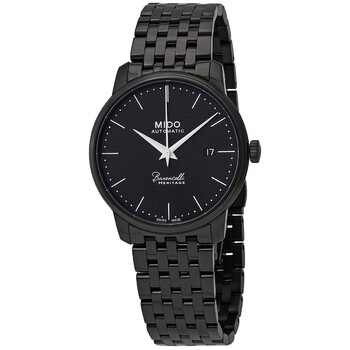 Baroncelli Heritage Automatic Black Dial 39 mm Watch MIDOM0274073305000