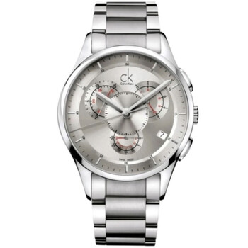 Basic Chronograph Quartz Silver Dial Watch K2A27193