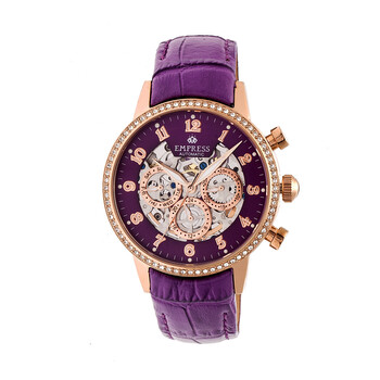 Beatrice Automatic Crystal Purple Dial Watch EMPEM2006