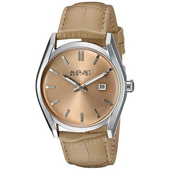 Beige Dial Beige Leather Watch AS8221BG