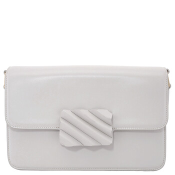 Beige Mini Brick Flap Shoulder Bag
