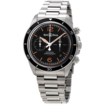 Bell  Ross Vintage V294 Aeronavale Chronograph Automatic Black Dial Watch BRV294HERSTSST