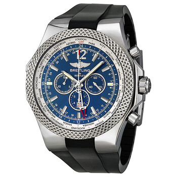 Bentley GMT Chronograph Automatic Blue Dial Stainless Steel Watch A4736212C768
