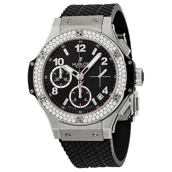Big Bang Black Dial Automatic Black Rubber Watch 342SX130RX114