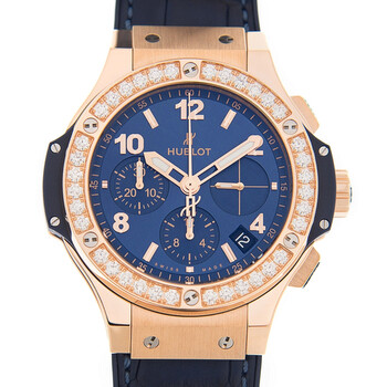 Big Bang Chronograph Automatic Diamond Blue Dial Watch 341.PX.7180.LR.1204