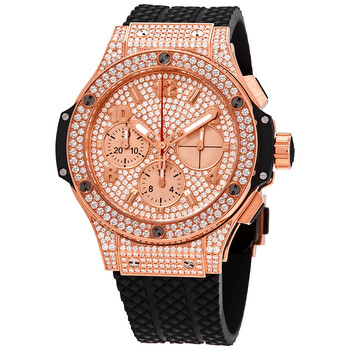 Big Bang Gold 41mm Chronograph Automatic Diamond Watch 341.PX.9010.RX.1704