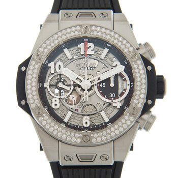Big Bang Unico Chronograph Diamond Transparent Dial Watch 441.NX.1170.RX.1104