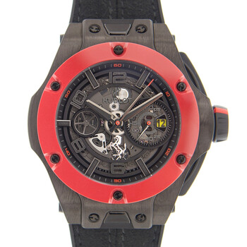 Big Bang Unico Ferrari Red Ceramic Chronograph Automatic Black Dial Watch 402.QF.0110.WR