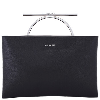 BlackSilver Tbar Clutch