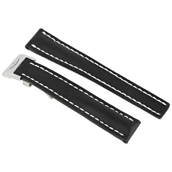 Black Calfskin 16MM Leather Strap 252XA14D.1