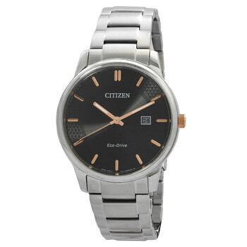 Black Dial Stainless Steel Band Watch Bm697770E