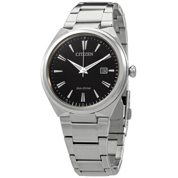 Black Dial Stainless Steel Watch AW137051F