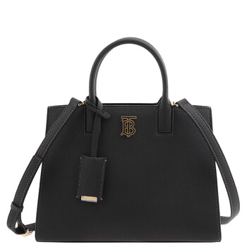 Black Frances TB Plaque Tote Bag