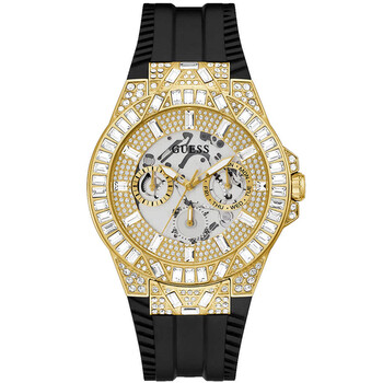 Black Gold Tone MultiFunction Champagne Dial Watch GW0498G2