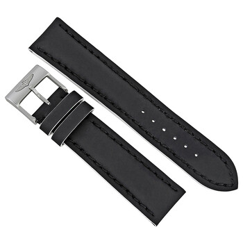 Black Leather Watch Band Strap 22mm  20mm 226XA20BASA.1