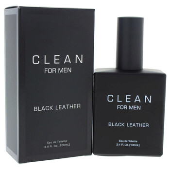 Black Leather by Clean for Men  3.4 oz EDT Spray