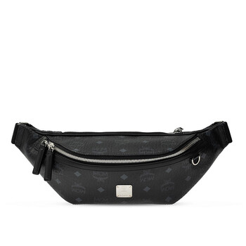 Black Visetos Medium Fursten Belt Bag