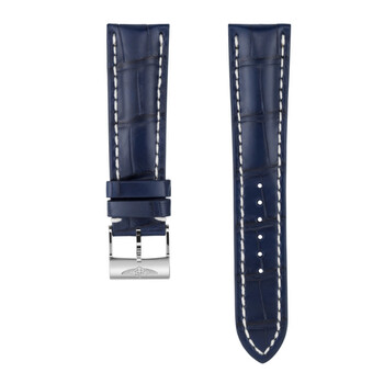 Blue Alligator Leather Strap 24mm