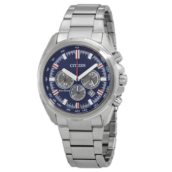 Blue Dial Chronograph EcoDrive Watch CA422055L