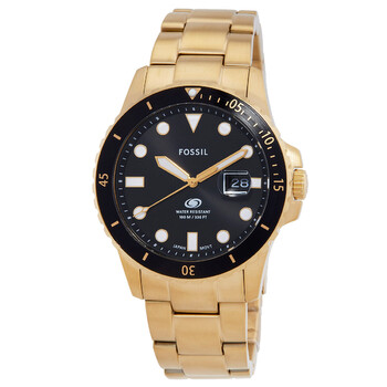 Blue Dive Quartz Black Dial Watch FS6035