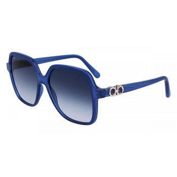 Blue Gradient Square Sunglasses SF1083S 423