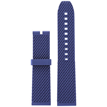 Blue Mesh Rubber Strap 22mm