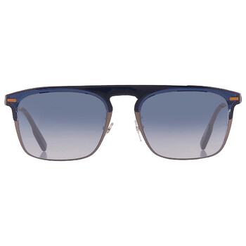 Blue Mirror Browline Sunglasses EZ0216H 90X