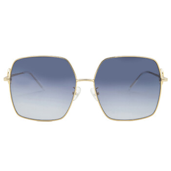 Blue Oversized Sunglasses VVA31BLK6216145
