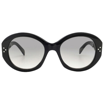 Bold 3 Dots Brown Gradient Oval Sunglasses CL40240I 01F