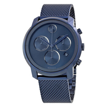Bold Chronograph Blue Dial Watch